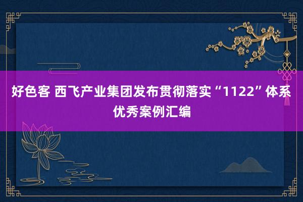 好色客 西飞产业集团发布贯彻落实“1122”体系优秀案例汇编