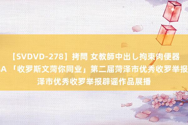 【SVDVD-278】拷問 女教師中出し拘束肉便器 仁科百華 RISA 「收罗斯文菏你同业」第二届菏泽市优秀收罗举报辟谣作品展播