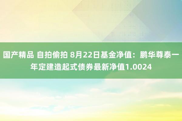 国产精品 自拍偷拍 8月22日基金净值：鹏华尊泰一年定建造起式债券最新净值1.0024