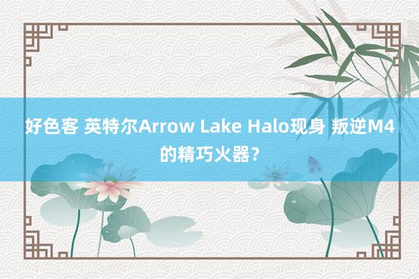 好色客 英特尔Arrow Lake Halo现身 叛逆M4的精巧火器？